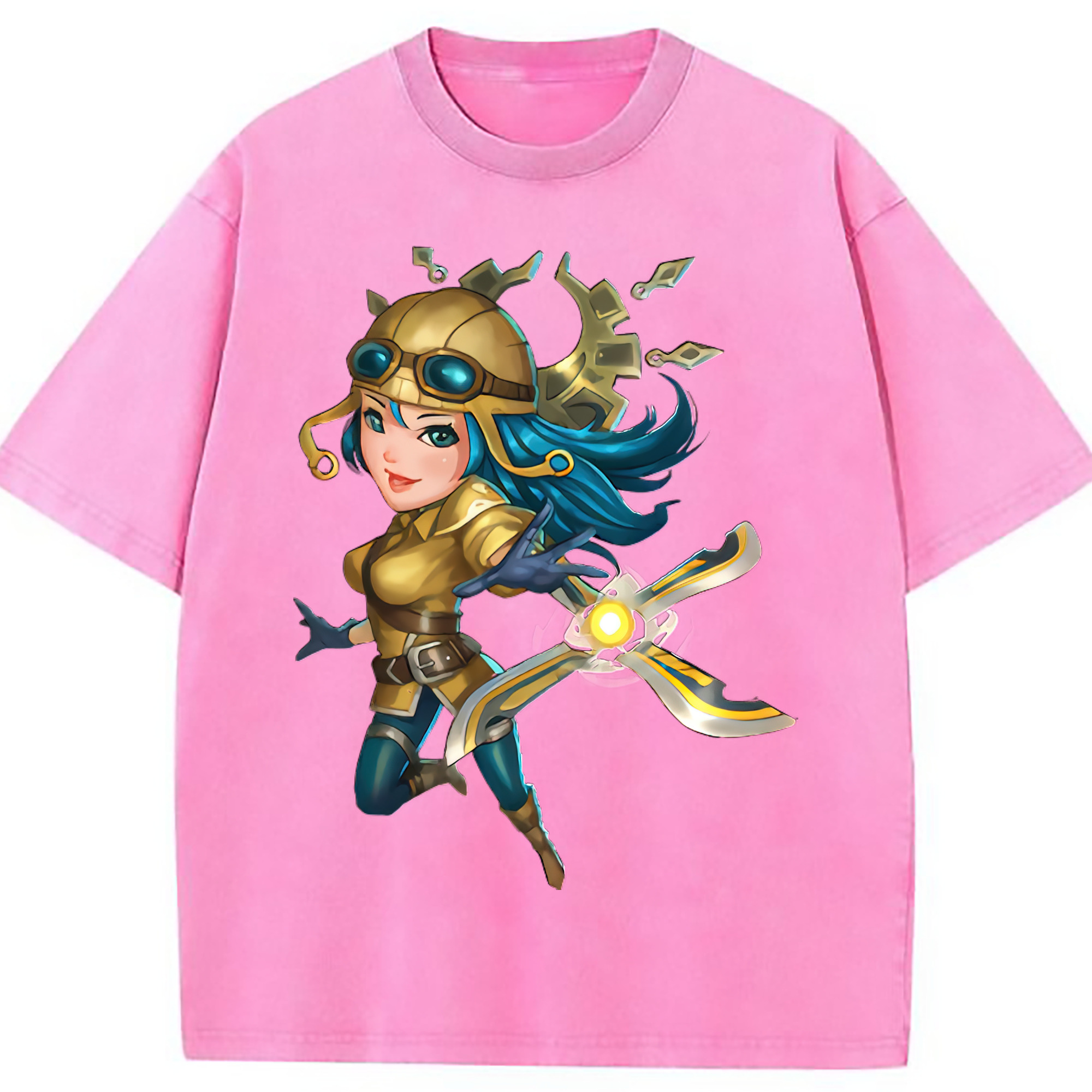 （画像用） リーグ・オブ・レジェンド League of Legends LOL 綿100% ヴィンテージ風 半袖Tシャツ（フロントプリント）